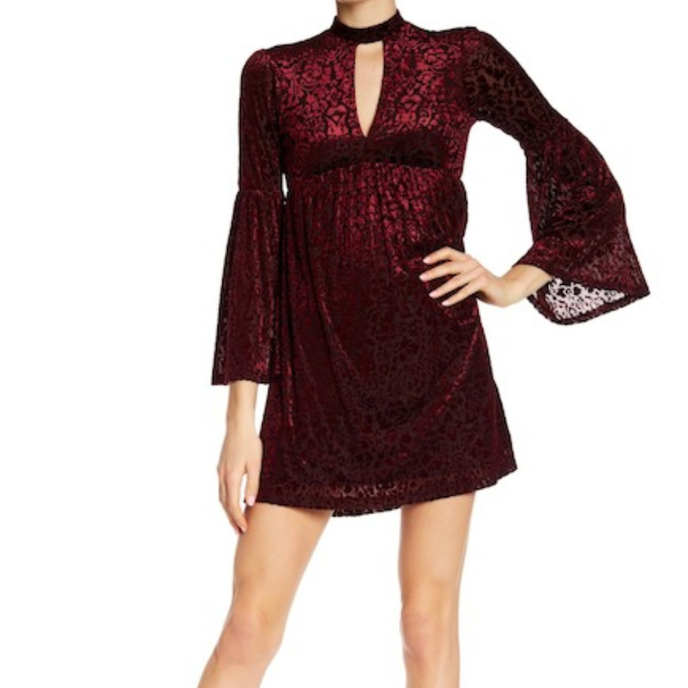 Women's William Rast Dolley Velvet Choker Dress XS
